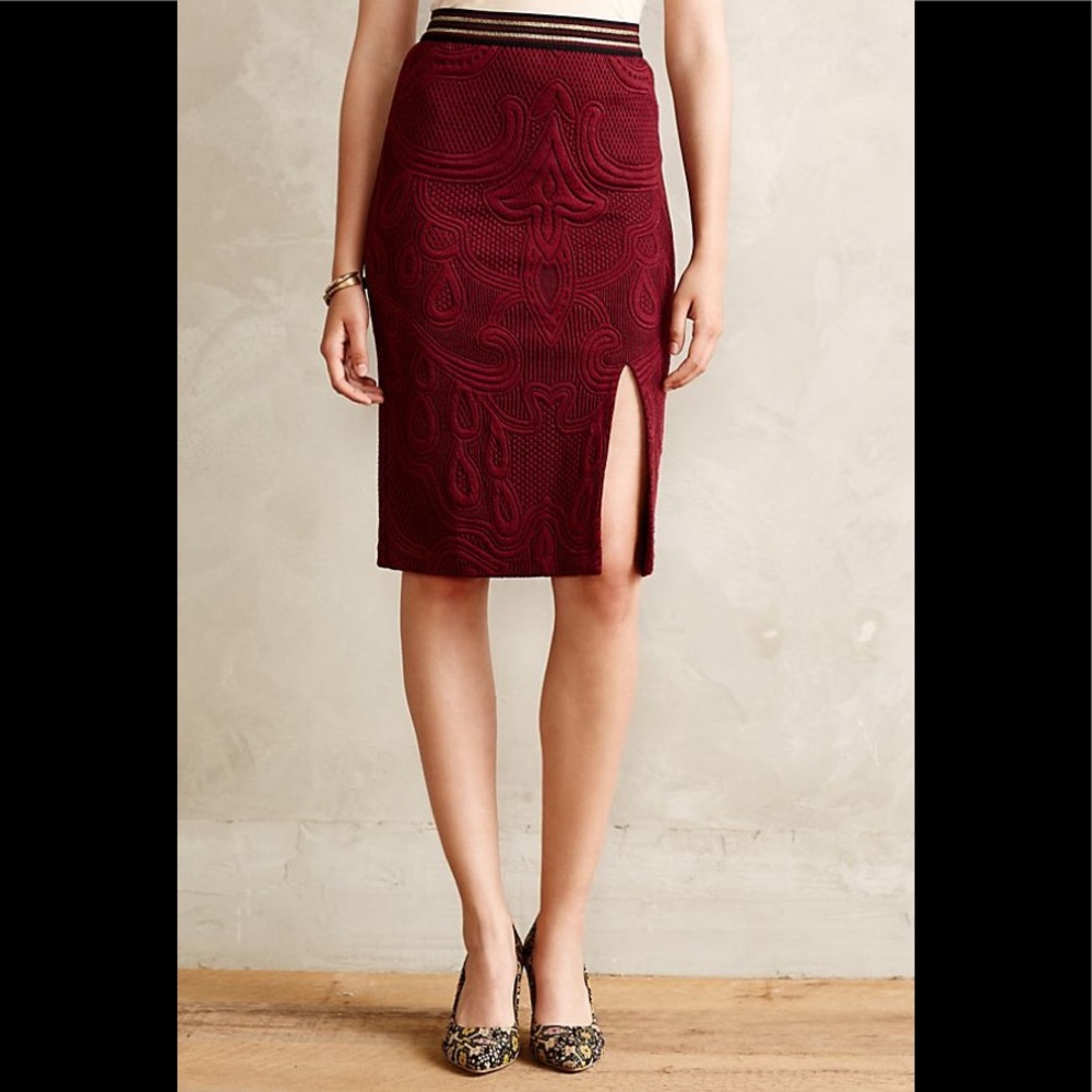 ANTHROPOLOGIE MAEVE Jacquard Skirt